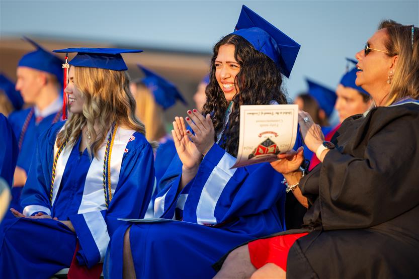 Students celebrate graduating